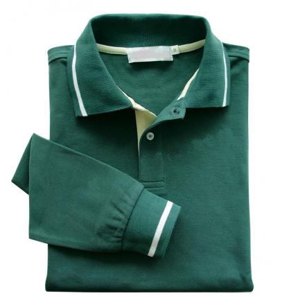 16個(gè)顏色，純棉長(zhǎng)袖POLO衫定制，刺繡企業(yè)logo標(biāo)志