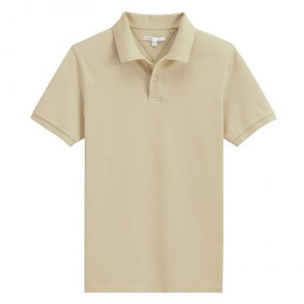 【定制】淺駝色商務(wù)POLO衫，男士經(jīng)典T恤定做服務(wù)