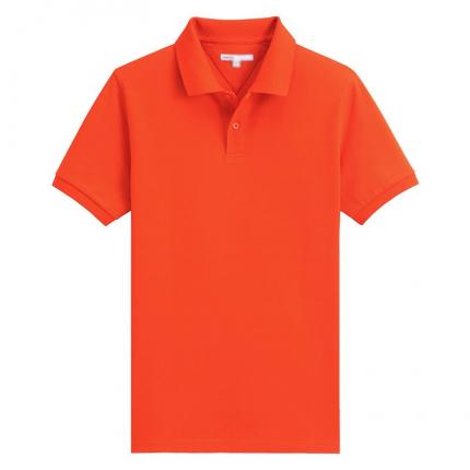 【定制】桔紅色商務(wù)POLO衫企業(yè)團(tuán)體定制服務(wù)-保羅服飾提供
